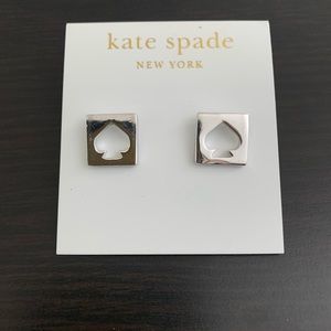 NWT Kate Spade Silver Earrings